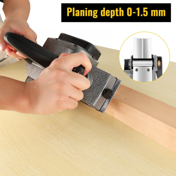1100W Electric Wood Planer Wood Plane Handheld Woodworking Power Tool Set - Image 3