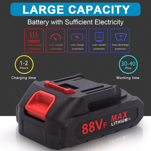 1000Nm 1/2" Cordless Electric Impact Wrench Drill - Image 2