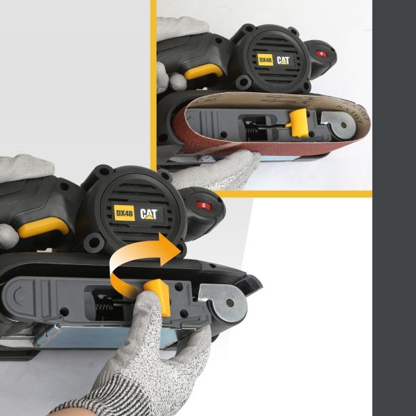 CAT DX48 Belt 950W 3" / 76mm Belt Sander 76 x 533mm Belt Size 240V AC - Image 2