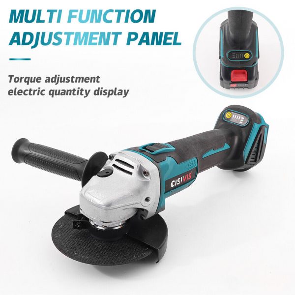 For Makita Battery 125mm Brushless Angle Grinder Li-ion 2 Batteries Cordless Replace - Image 2