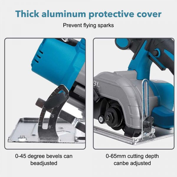 5" 18V Cordless Electric Brushless Circular Saw Cutting For MAKITA with Battery - Image 2