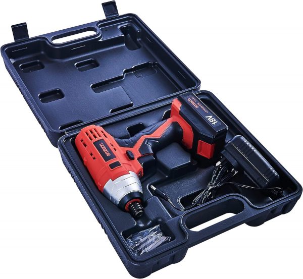 18v Cordless Impact Driver + Li-Ion Battery + Fast Charger - Image 2