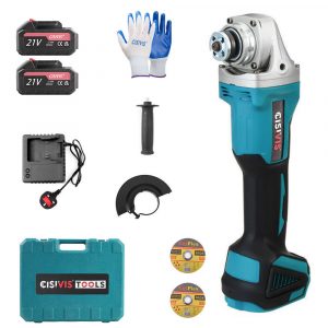 For Makita Battery 125mm Brushless Angle Grinder Li-ion 2 Batteries Cordless Replace