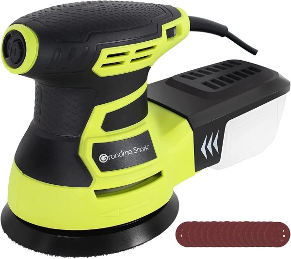 Powerful Random Orbital Orbit Sander 6 Variable Speeds 350W with Sandpaper Kit
