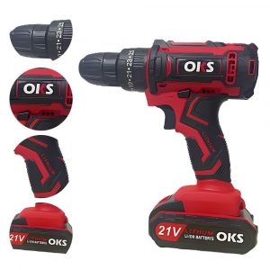 21V Cordless Combi Hammer Impact Drill Driver Electric Screwdriver 2 Battery