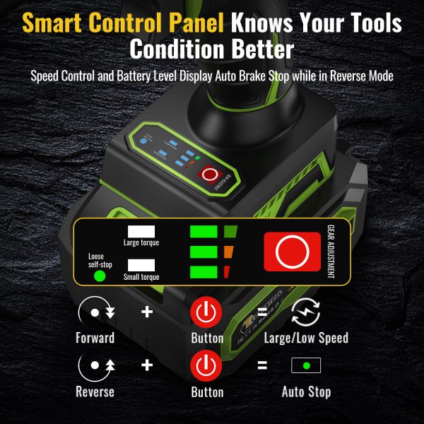 520Nm 1/2" Cordless Electric Impact Wrench Drill - Image 6