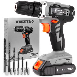 20V Cordless Drill Driver Combi Electric Screwdriver Set