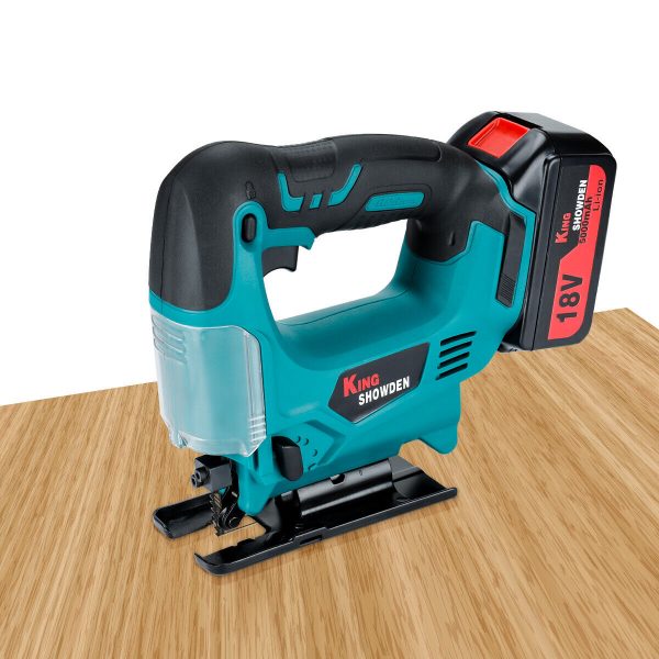 Cordless Jigsaw Wood & Iron Sheet Cutter Saw with 2 Battery and Charger 10 Blade