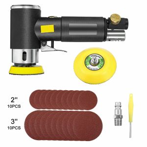 2'' 3'' Mini Air Sander Dual Action Random Air Orbital Sander for Auto Body Work