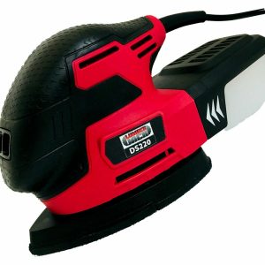 Detail Mouse Sander Palm 220w with Dust Box & Sanding Sheets 240V