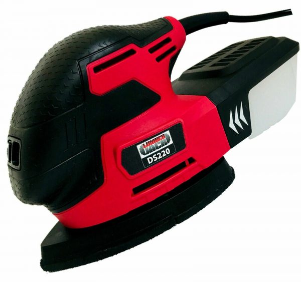 Detail Mouse Sander Palm 220w with Dust Box & Sanding Sheets 240V