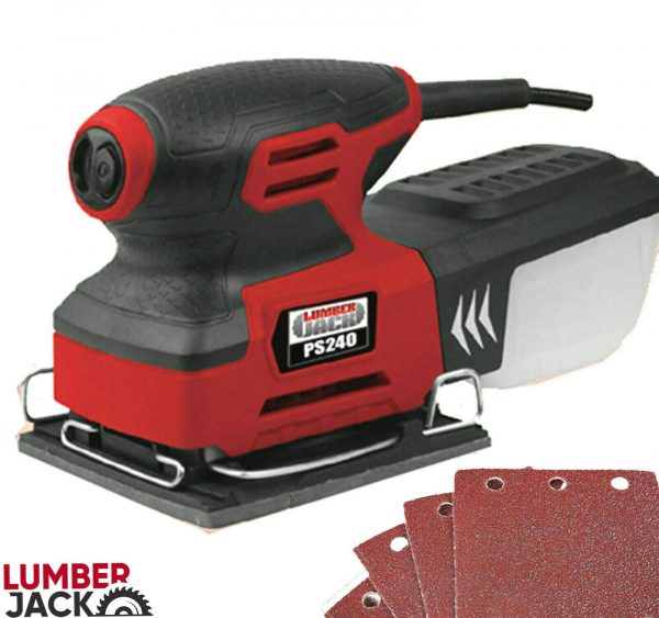 Detail Palm Sander 1/4 Sheet includes Dust Box & Sanding Sheets 240V