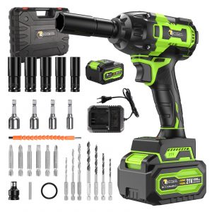 520Nm 1/2" Cordless Electric Impact Wrench Drill