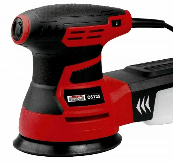 Random Orbital Sander 125mm 350W 240V 6 Speeds Quick Fix Pad Dust Box & Discs